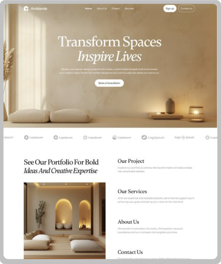 Diseño web realizado por Innova Solutions — proyecto 3